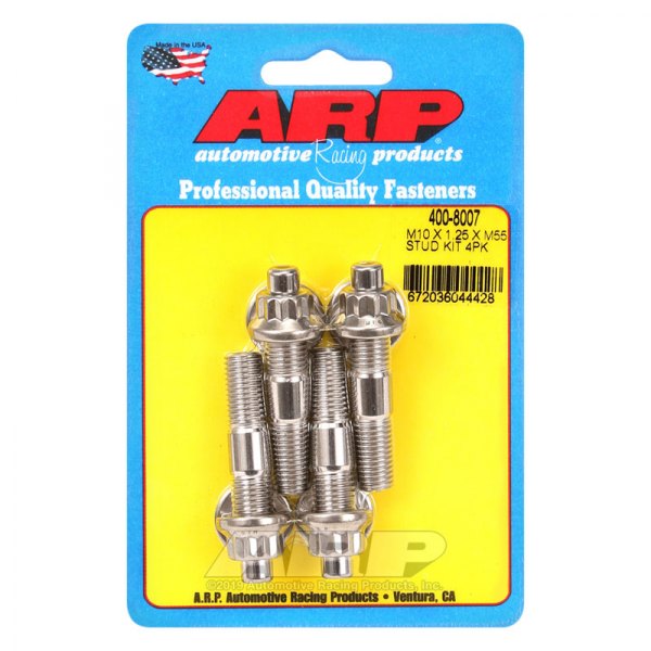 ARP® - M10 x 1.25 mm Stainless Steel Broached Studs (4 Pieces)