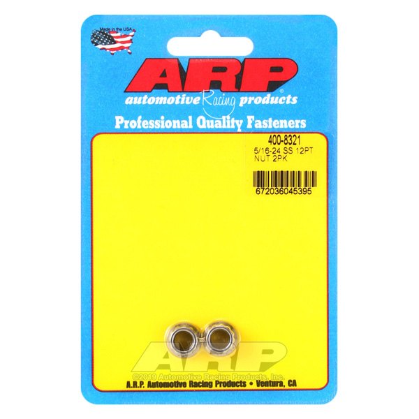 ARP® - 5/16"-24 Stainless Steel SAE 12 Point Flange Nut (2 Pieces)