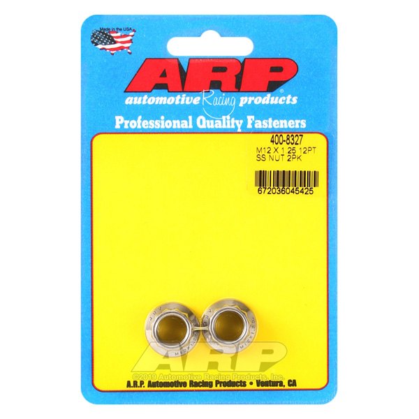 ARP® - M12-1.25 mm Stainless Steel Polished Metric 12 Point Flange Nut (2 Pieces)