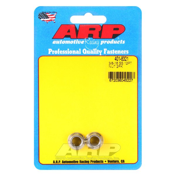 ARP® - 3/8"-16 Stainless Steel SAE 12 Point Flange Nut (2 Pieces)