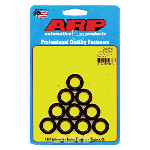 ARP® - 1/2" x 0.875" SAE Steel Black Oxide Chamfer Washers (10 Pieces)