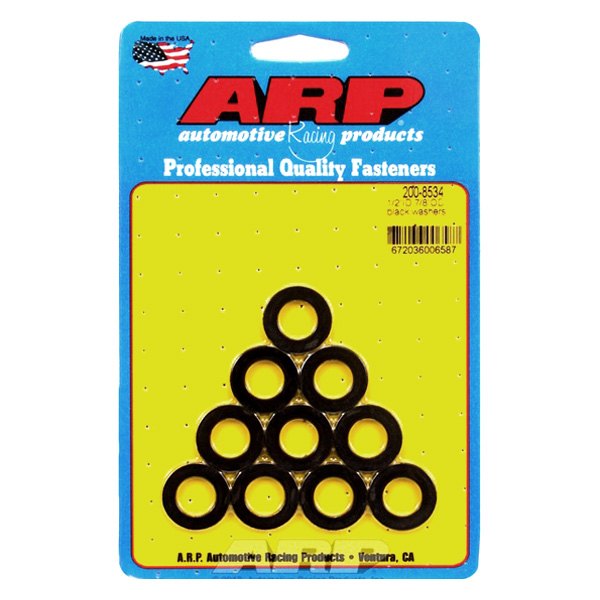 ARP® - 1/2" x 0.875" SAE Steel Black Oxide Plain Washers (10 Pieces)