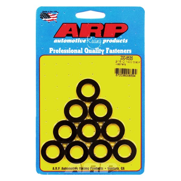 ARP® - 0.563" x 1.000" SAE Steel Black Oxide Plain Washers (10 Pieces)