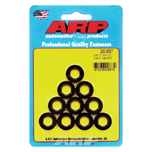 ARP® - 3/8" x 0.750" SAE Steel Black Oxide Chamfer Washers (10 Pieces)