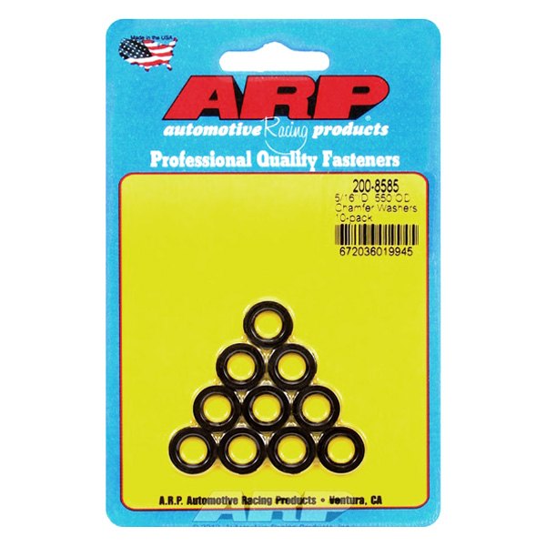 ARP® - 5/16" x 0.550" SAE Steel Black Oxide Chamfer Washers (10 Pieces)