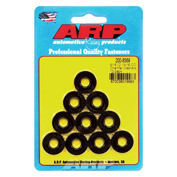 ARP® - 5/16" x 0.812" SAE Steel Black Oxide Chamfer Washers (10 Pieces)