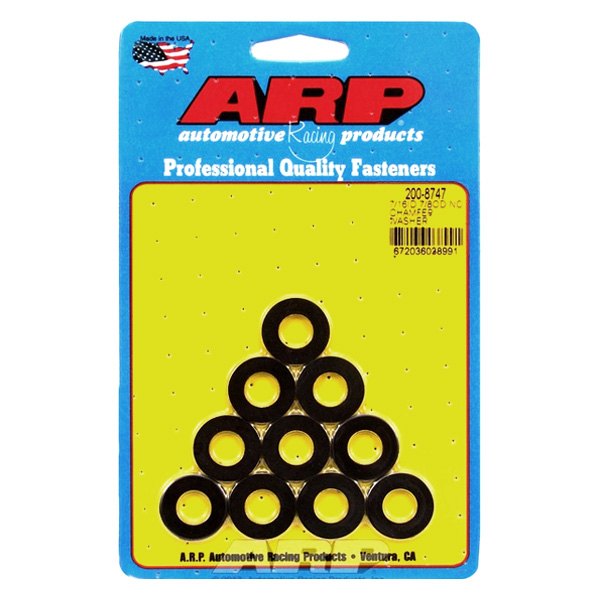 ARP® - 0.438" x 0.875" SAE Steel Black Oxide Plain Washers (10 Pieces)