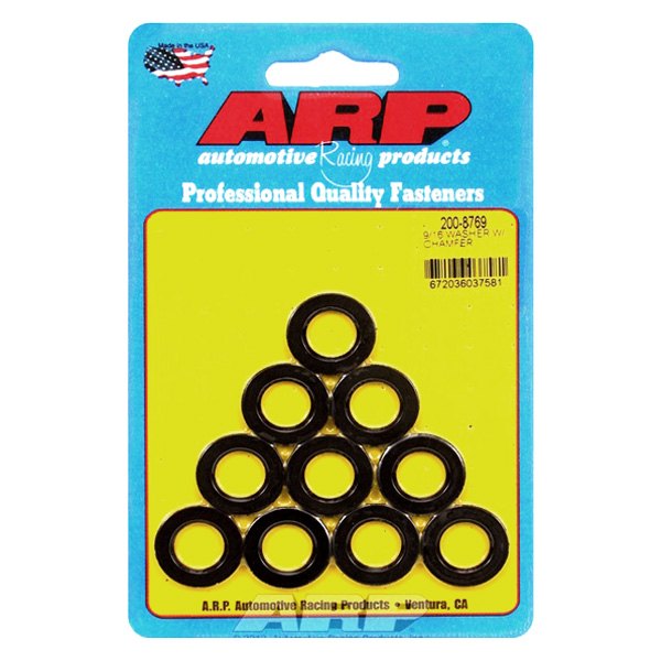 ARP® - 0.563" x 1.000" SAE Steel Black Oxide Chamfer Washers (10 Pieces)