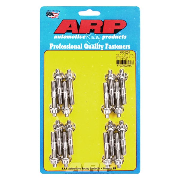 ARP® - M8 x 1.25 mm Stainless Steel Broached Studs (16 Pieces)