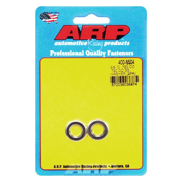 ARP® - 3/8" x 0.720" SAE Stainless Steel Plain Washers (2 Pieces)