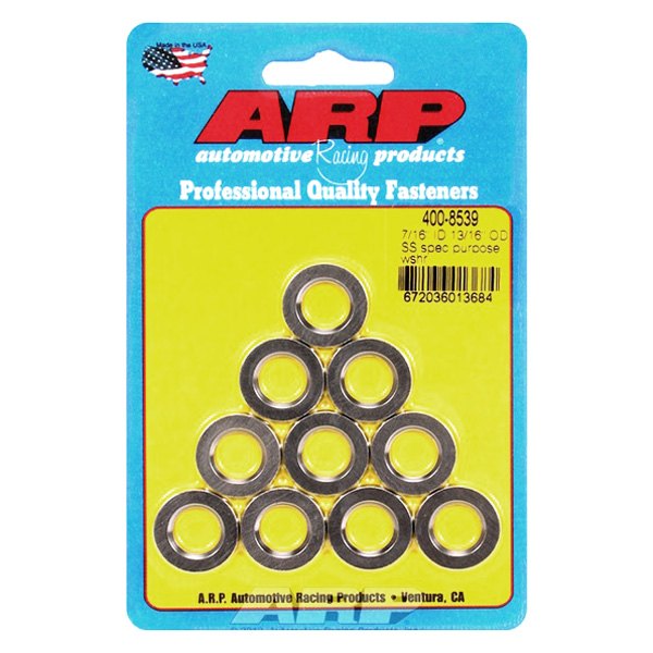 ARP® - 0.438" x 0.812" SAE Stainless Steel Chamfer Washers (10 Pieces)