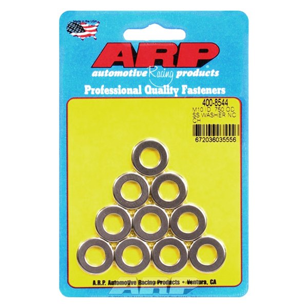 ARP® - M10 x 19.1 mm Metric Stainless Steel Plain Washers (10 Pieces)