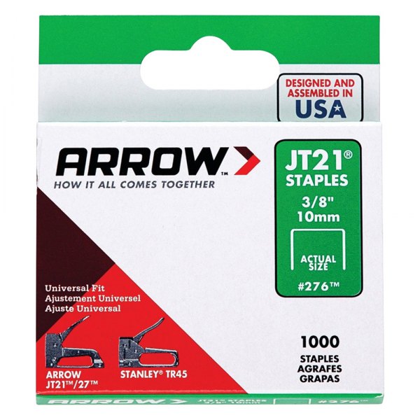 Arrow Fastener® - 3/8" Steel Cable Staples (1000 Pieces)