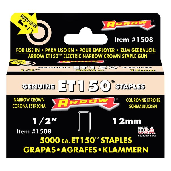 Arrow Fastener® - ET150™ 1/2" Staples (5000 Pieces)