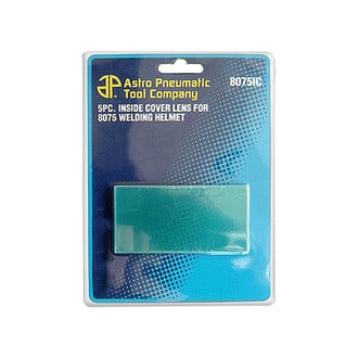 Astro Pneumatic Tool® 8075IC - 5 Pieces Inside Polycarbonate Cover Lens for AST8075SE Welding Helmet