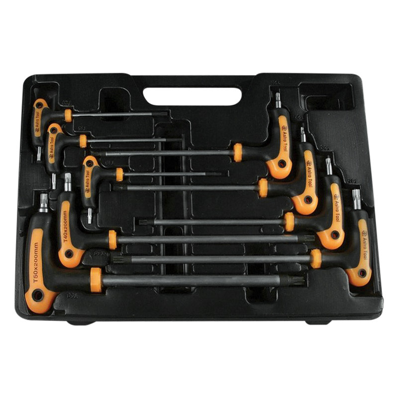 Bondhus 8-Piece Tamper Resistant Torx L-Wrench Set T9-T40 - ProGuard Finish - USA Made