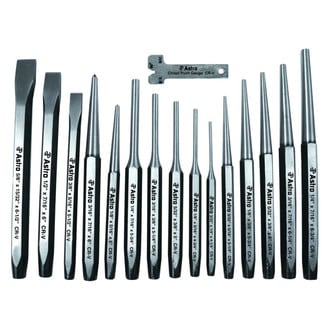 Astro Pneumatic Tool® - 16-piece Punch and Chisel Mixed Set