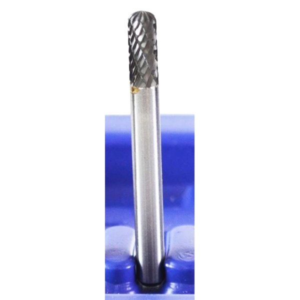 Astro Pneumatic Tool® - 1/4" Cylinder-Shaped Double Cut Carbide Burr with Radius End