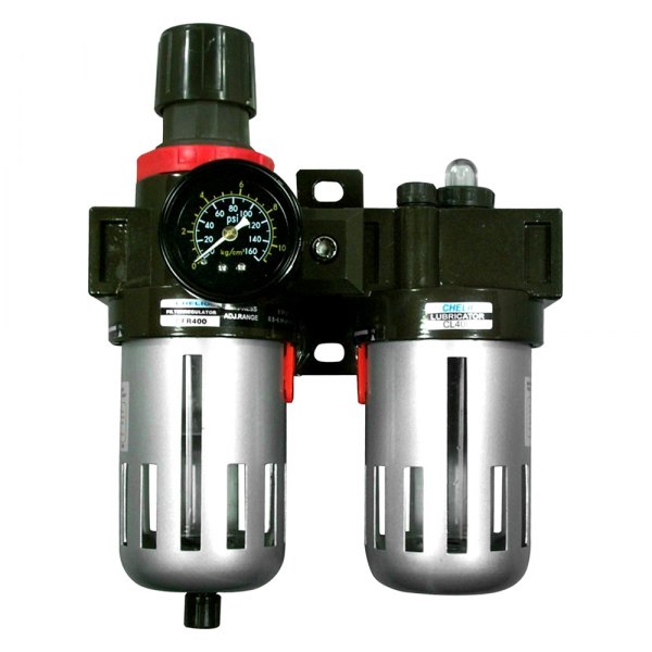 Astro Pneumatic Tool® - 3/8" (F) NPT x 3/8" (F) NPT Air Filter/Regulator/Lubricator with Gauge