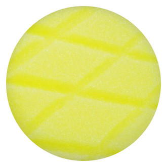 Astro Pneumatic Tool® - 3" Foam Yellow Diamond Cut Hook-and-Loop Polishing Pad