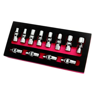 Astro Pneumatic Tool® - 1/4" Drive 6-Point Metric U-Joint Socket Set 12 Pieces