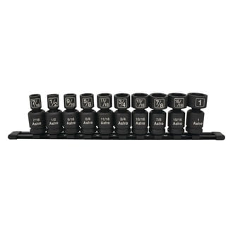 Astro Pneumatic Tool® - 1/2" Drive SAE 6-Point Standard Nano Pinless Impact U-Joint Set (10 Pieces)