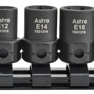 Astro Pneumatic Tool® - 1/4" and 3/8" Drive Drive External Torx Nano Impact Socket Set (13 Pieces)