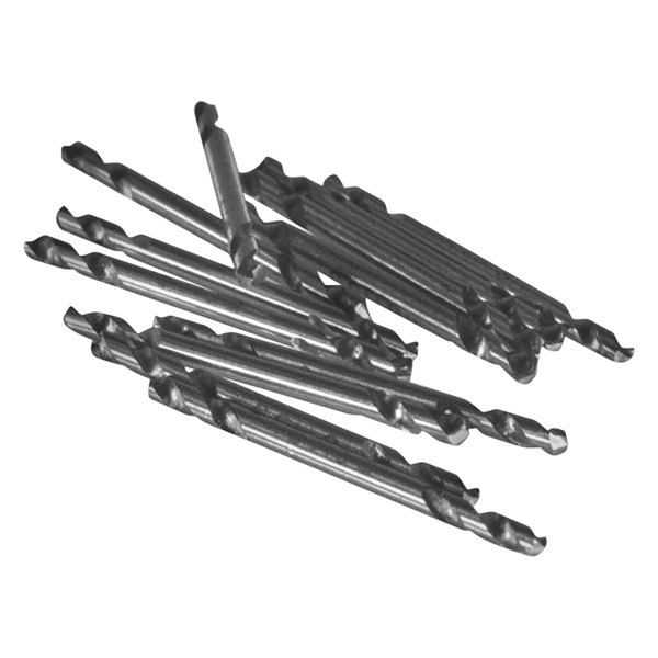 Astro Pneumatic Tool® - 1/8" SAE Straight Shank Right Hand Double-End Drill Bits (12 Pieces)