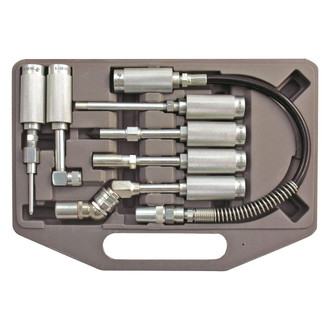 Astro Pneumatic Tool® - 12" 4500 psi Grease Fitting Adapter Set
