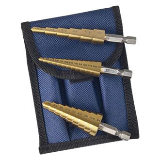 Astro Pneumatic Tool® - 3-piece Step Drill Bit Set