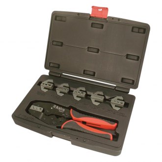 Astro Pneumatic Tool® - 7-piece SAE 22 to 8 AWG Ratcheting Professional Quick Change Crimping Kit