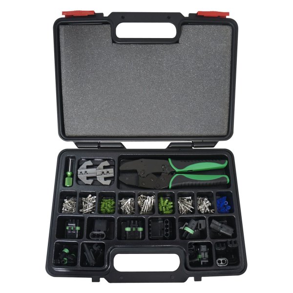 Astro Pneumatic Tool® - 220 Ratcheting Pieces Weather Pack Interchangeable Crimping Kit