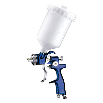Astro Pneumatic Tool® - EuroPro™ 1.5 mm High Transfer Gravity Feed Spray Gun with 600 ml Plastic Cup