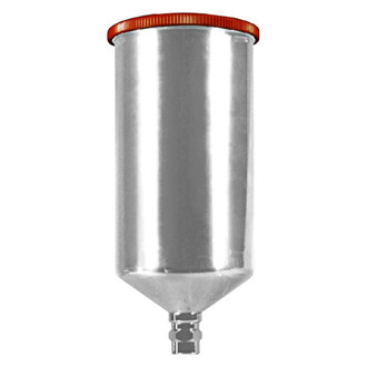 Astro Pneumatic Tool® - 1 L Aluminum Gravity Feed Paint Cup with Screw On Lid