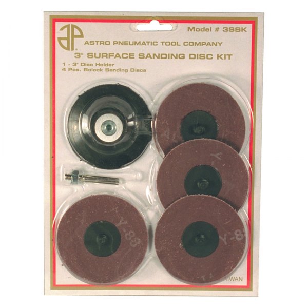 Astro Pneumatic Tool® - 5-Piece 3" Quick Change Surface Preparation Disc Kit