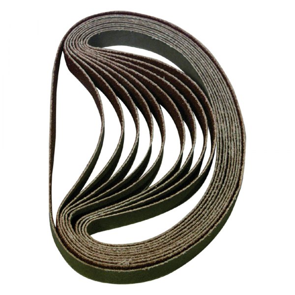 Astro Pneumatic Tool® - 13" x 3/8" 80 Grit Aluminum Oxide Air Sander Sanding Belts (10 Pieces)