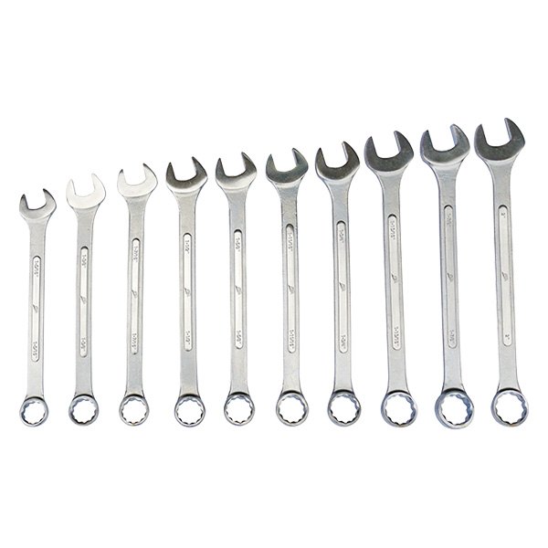 ATD® - 10-piece 1-5/16" to 2" 12-Point Straight Head Jumbo Full Polished Combination Wrench Set