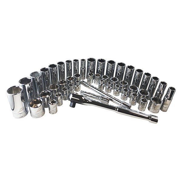 ATD® - Pro™ 3/8" Drive 6-Point SAE/Metric Ratchet and Socket Set, 47 Pieces