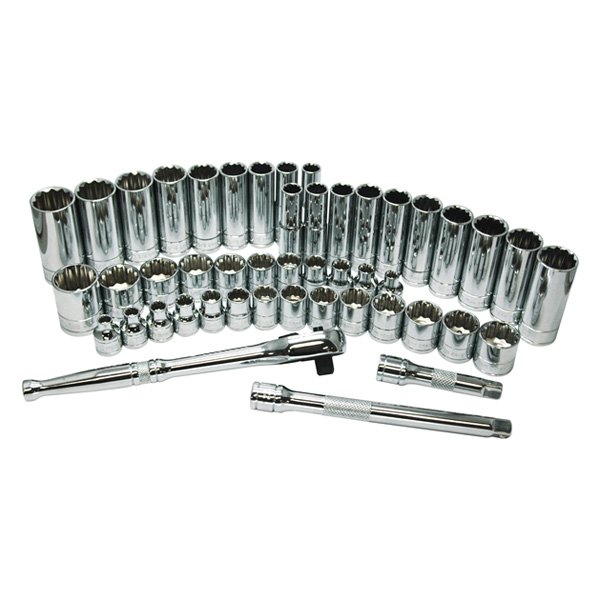 ATD® - Pro™ 3/8" Drive 12-Point SAE/Metric Ratchet and Socket Set, 47 Pieces
