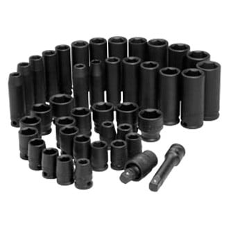 ATD® - 3/8" Drive SAE/Metric 6-Point Standard and Deep Impact Socket Set (48 Pieces)