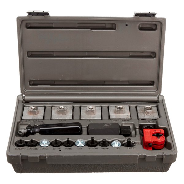 ATD® - 3/16" to 3/8" (4.75 to 8 mm) 45° Single/Double/Bubble Master In-Line Manual Flaring Tool Kit
