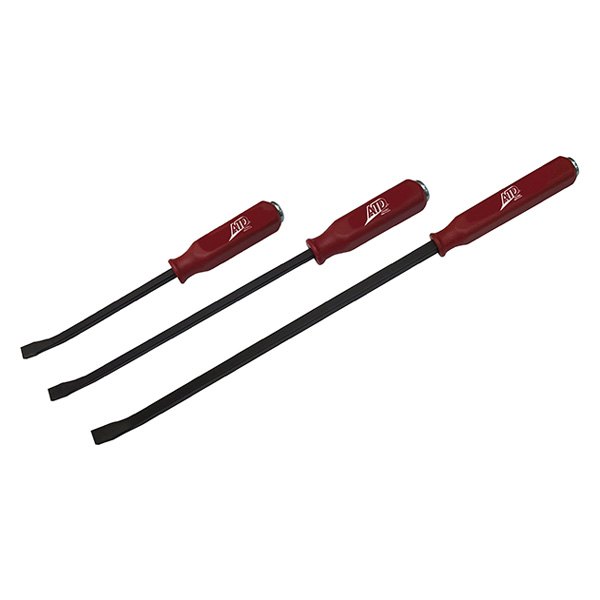 ATD® - 3-piece 12" to 25" Curved End Strike Cap Screwdriver Handle Pry Bar Set