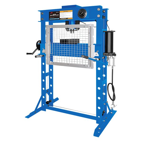 ATD® - 50 t Air/Hydraulic H-Type Fully-Welded Press with Hand Winch and Protector Shield