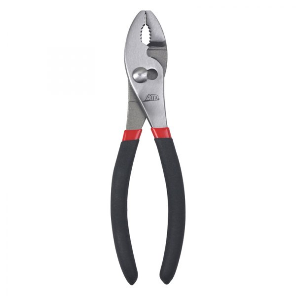 ATD® - 8" Dipped Handle Round Nose Slip Joint Pliers