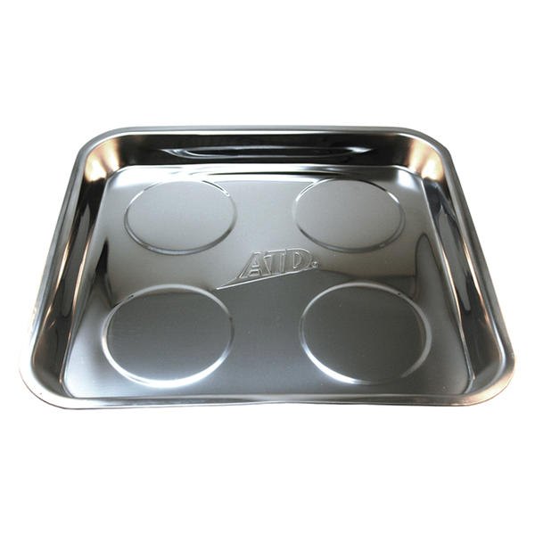 ATD® - 11.5" x 10.5" Stainless Steel Magnetic Parts Tray