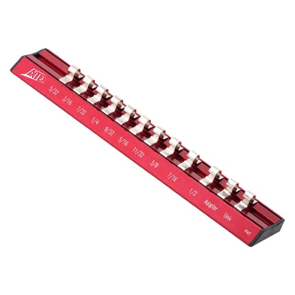 ATD® - 1/4" Drive SAE 12-Slot Aluminum Magnetic Socket Rail