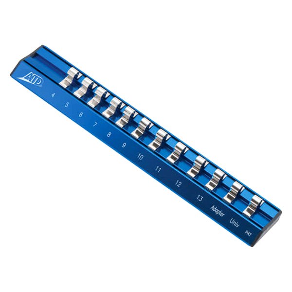 ATD® - 1/4" Drive Metric 12-Slot Aluminum Magnetic Socket Rail