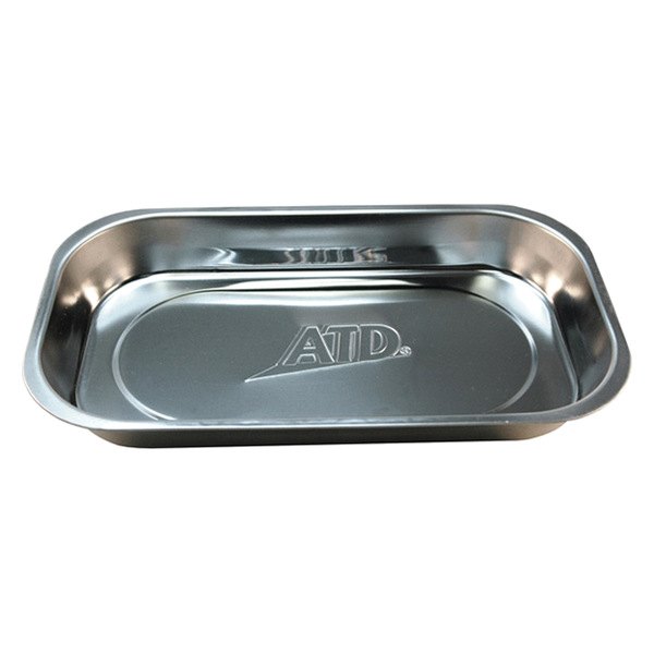 ATD® - 9-3/8" x 5-3/8" x 1" Magnetic Stainless Steel Tray