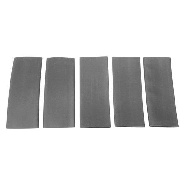 Auveco® - 6" x 1-1/2" 2:1 Polyolefin Black Thin Wall Heat Shrink Tubings