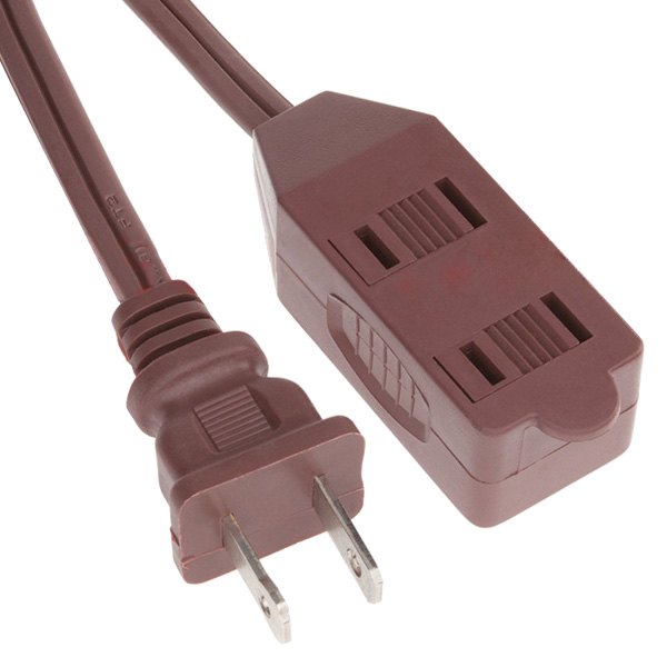 Bayco® - Brown Extension Cord with 3 Outlets (9', 16 AWG)